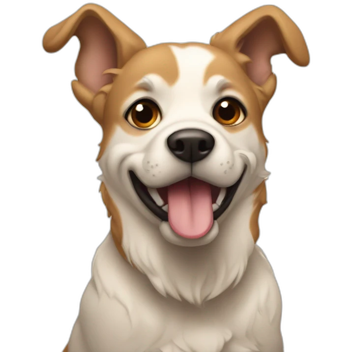 PERRO PICANDO EL OJO emoji