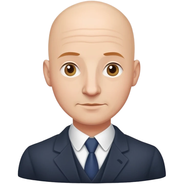 A bald mortgage adviser in the uk emoji