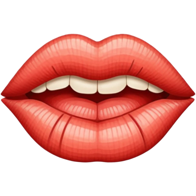 Lips stitched shut  emoji