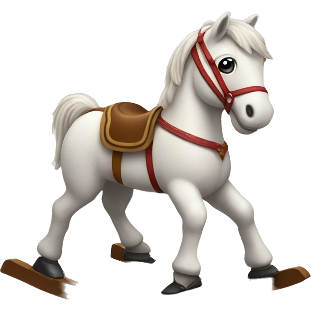 a cute rocking horse emoji