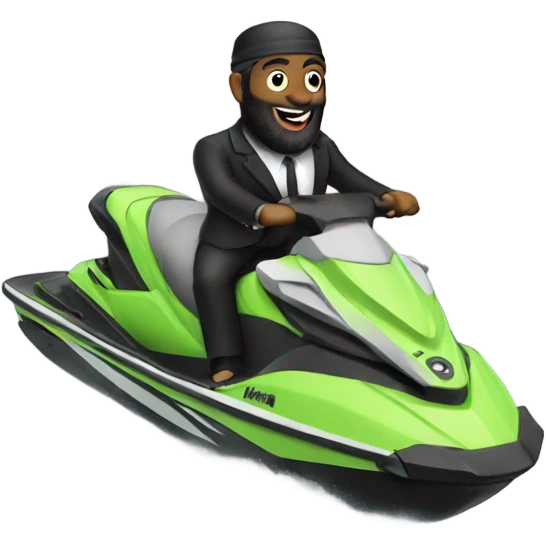 Rabbi on a jet ski  emoji