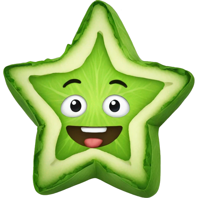 Star eat vegetables  emoji