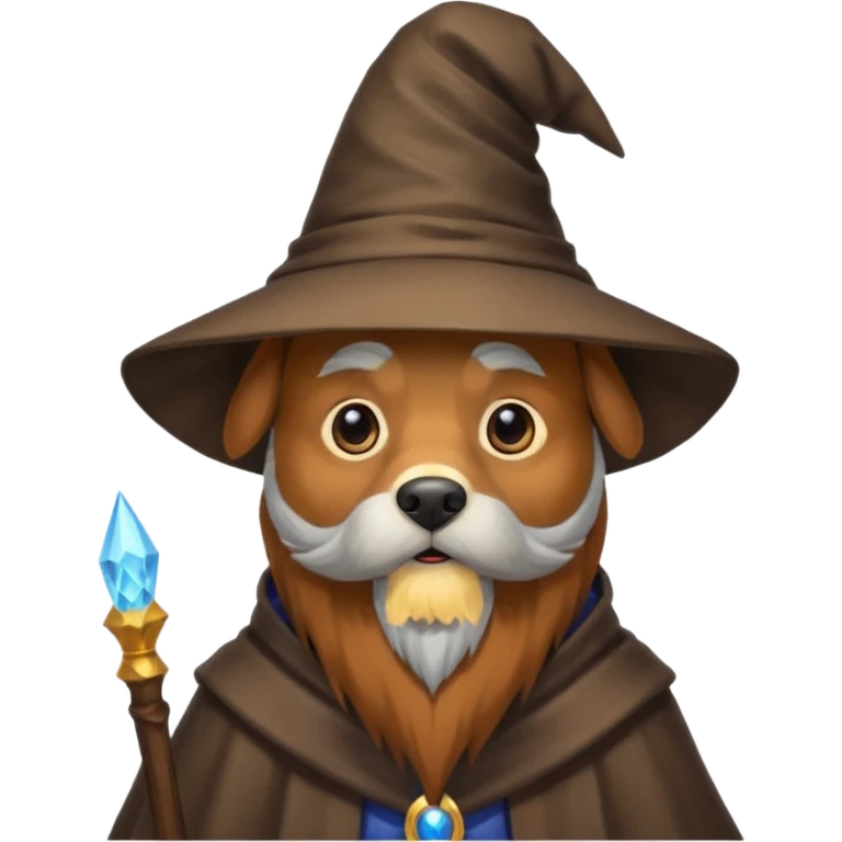 Dog wizard emoji