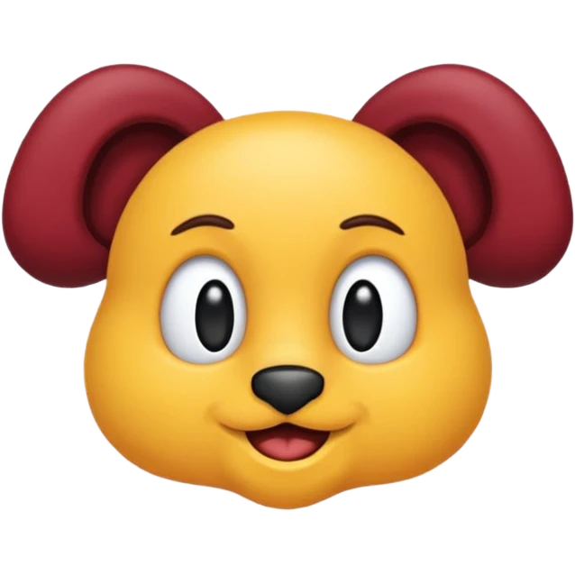 Kulaklık bordo emoji