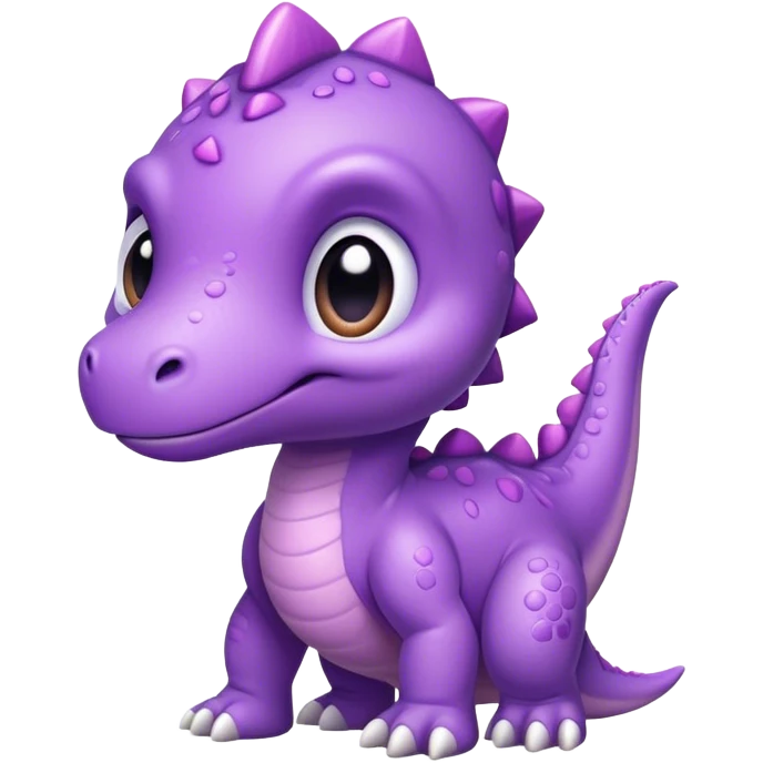 Cute purple baby dinosaur  emoji