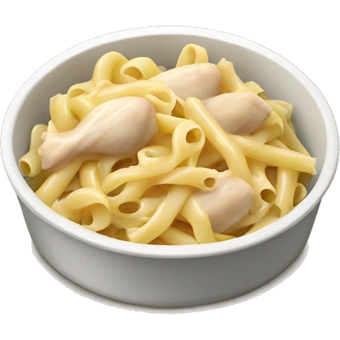 Chicken Alfredo pasta  emoji