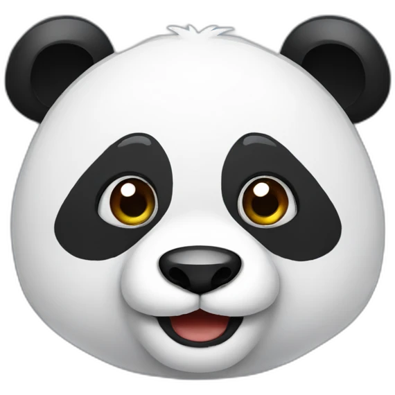 Panda con barba emoji