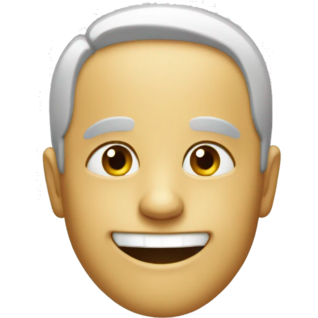 Fake smile emoji