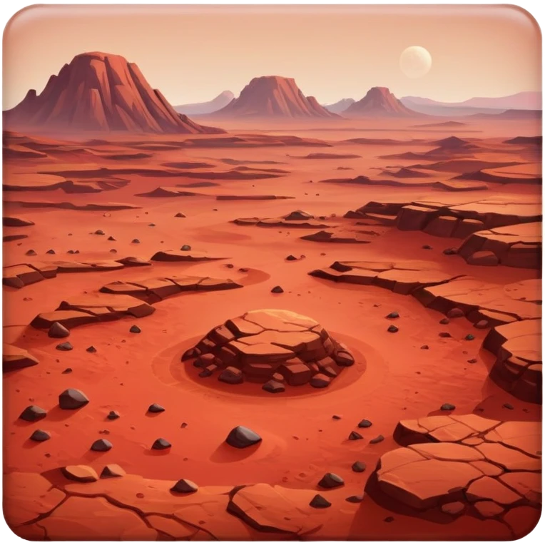 red planet Mars emoji