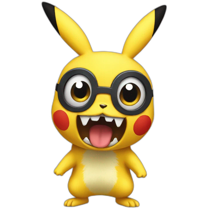 pikachu scary emoji