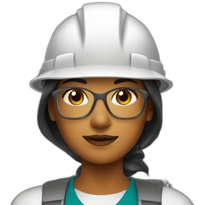 female worker in oil refinery emoji
