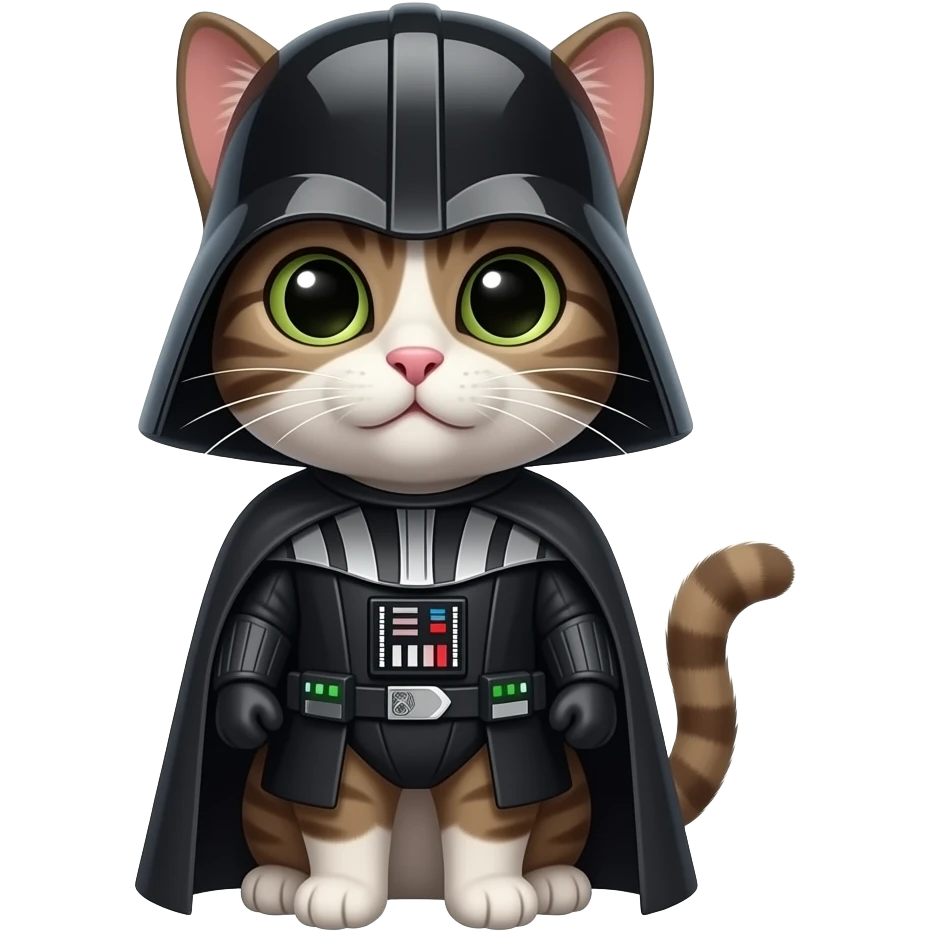 darth vader with a cat emoji