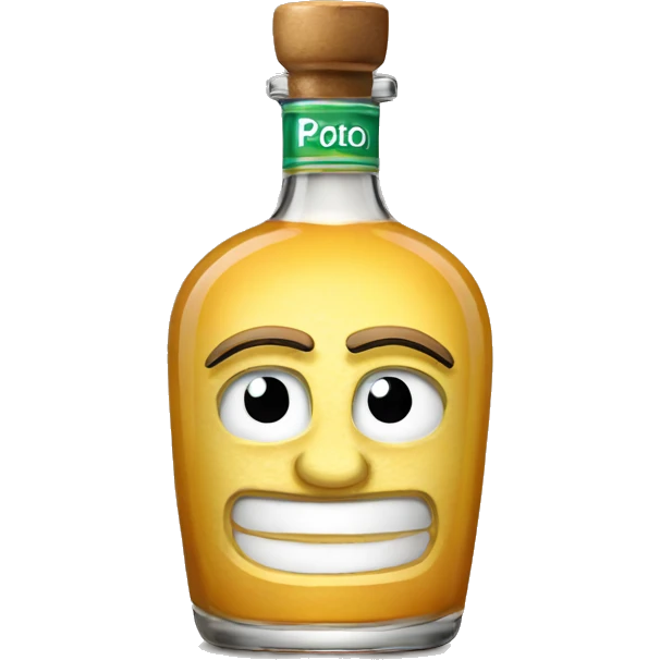 Patron tequila bottle emoji