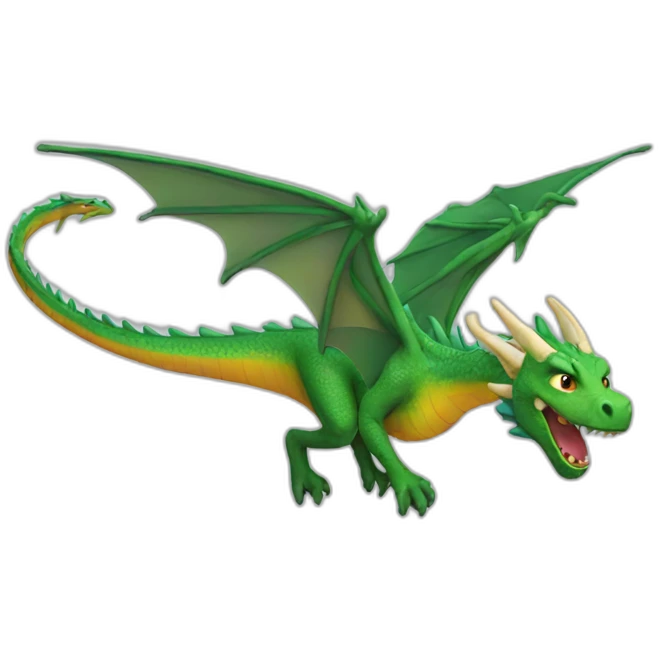 flying femal dragon emoji
