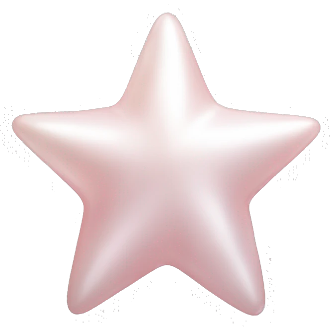 Light pink pearl star emoji