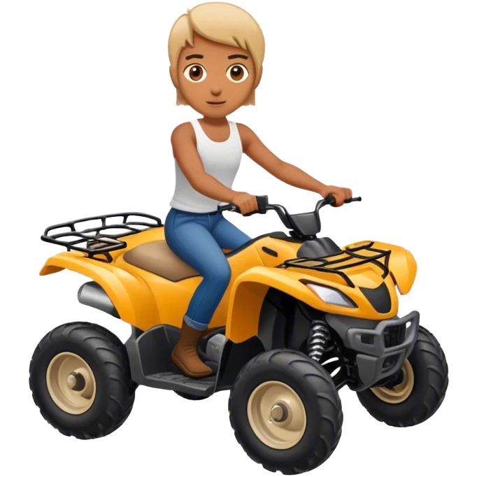 mechant sur un quad emoji