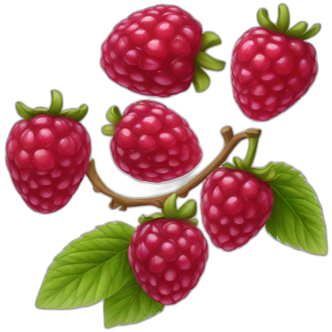 Une framboise emoji