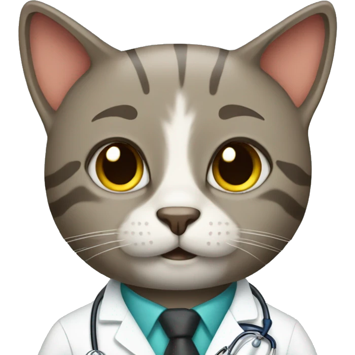 Cat doctor emoji