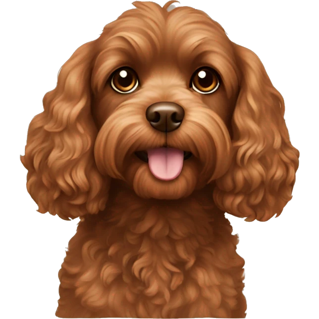 brown cavoodle emoji
