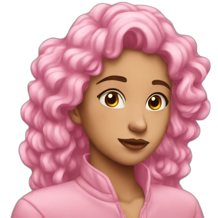 Aesthetic rosa emoji