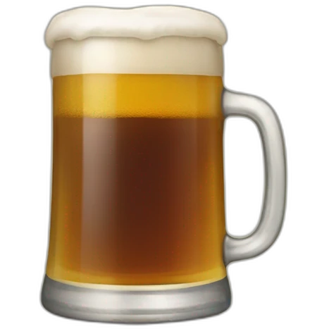 Chat buvant une bière emoji