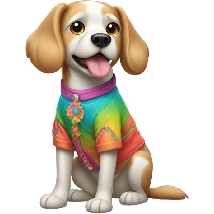 Dog wearing an outfit  emoji