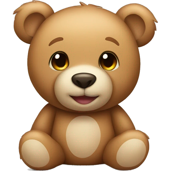 Cute light brown teddy bear emoji