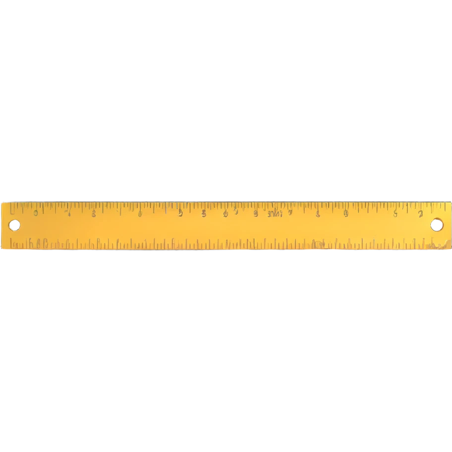 metallic inch ruler emoji