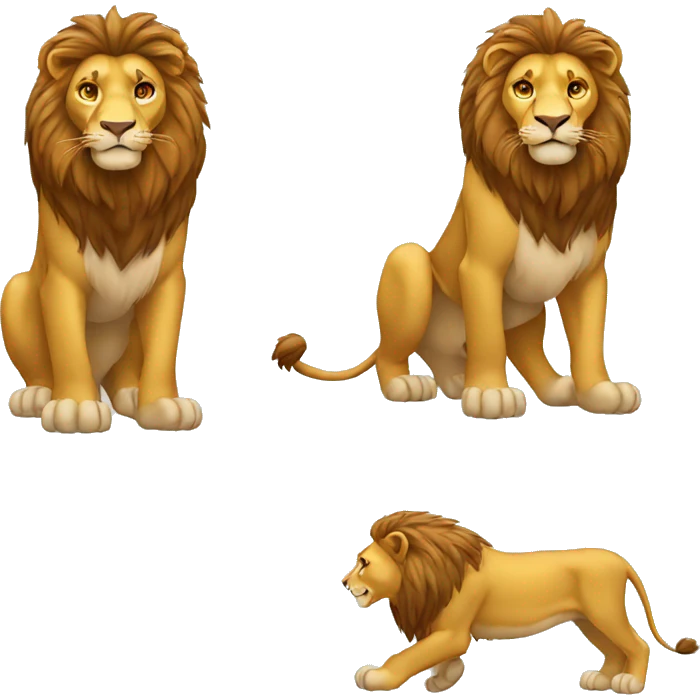 LION full body emoji