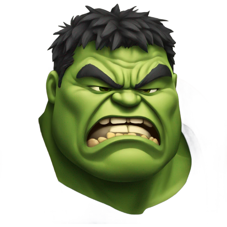 Fat Hulk cry  emoji