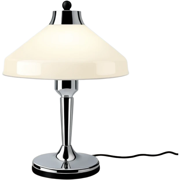 Lamp Poul Henningsen for Louis Poulsen PH 2/1 table lamp in white and chrome emoji