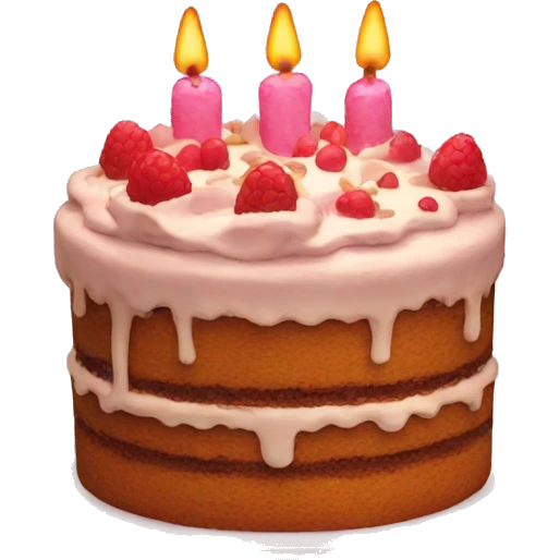 cake saying wow emoji