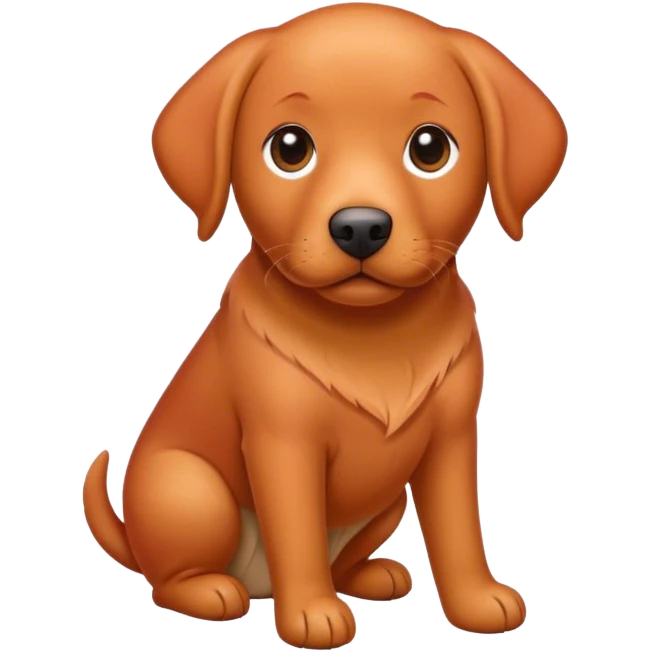 Red Labrador  emoji