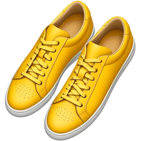 Sneakers (top view) – yellow, the width and height of image must be equal in size emoji