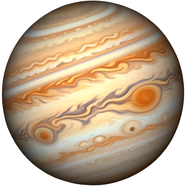 Jupiter with shadow emoji