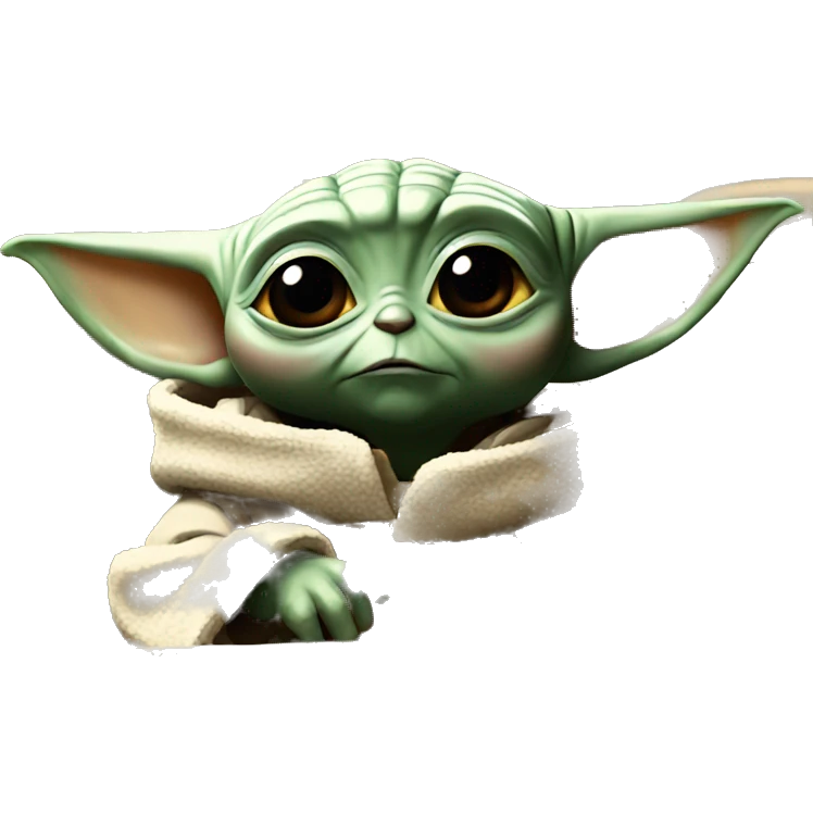 baby yoda watching movie emoji