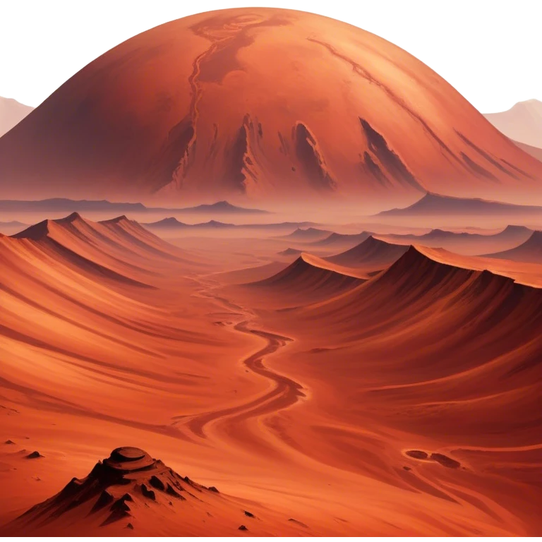 🔥 Cinematic Realistic Mars – A striking, high-resolution image of the Red Planet, featuring its iconic rust-colored terrain, deep canyons, and towering volcanoes. Swirling dust storms can be seen in the thin Martian atmosphere, with sunlight casting long shadows over its desolate, rocky landscape. emoji