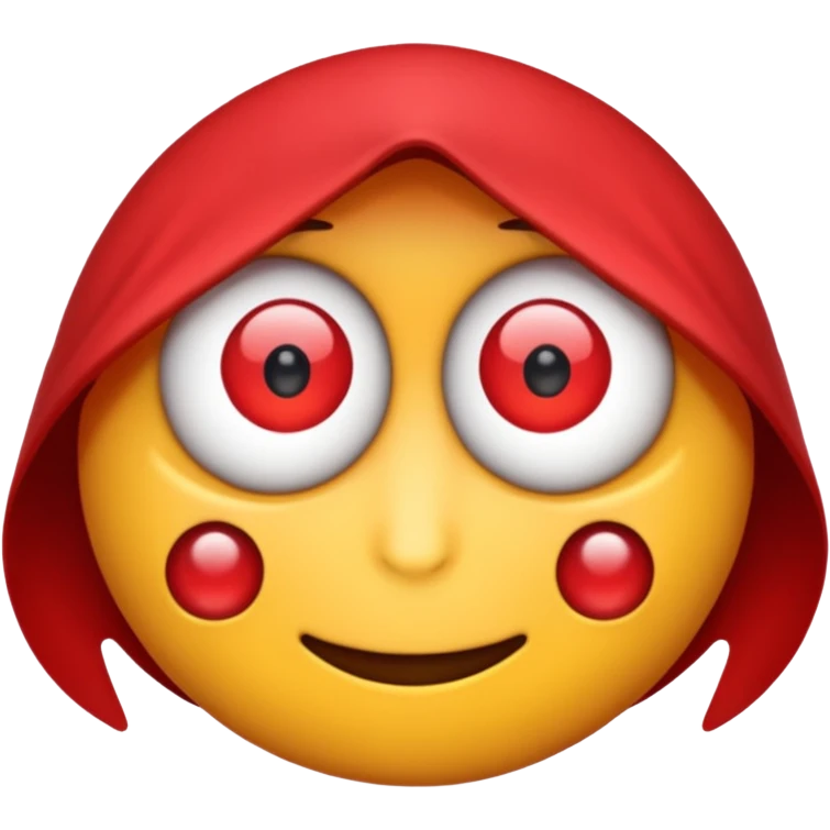 Genera un emoji de ojos rojos para copiar emoji