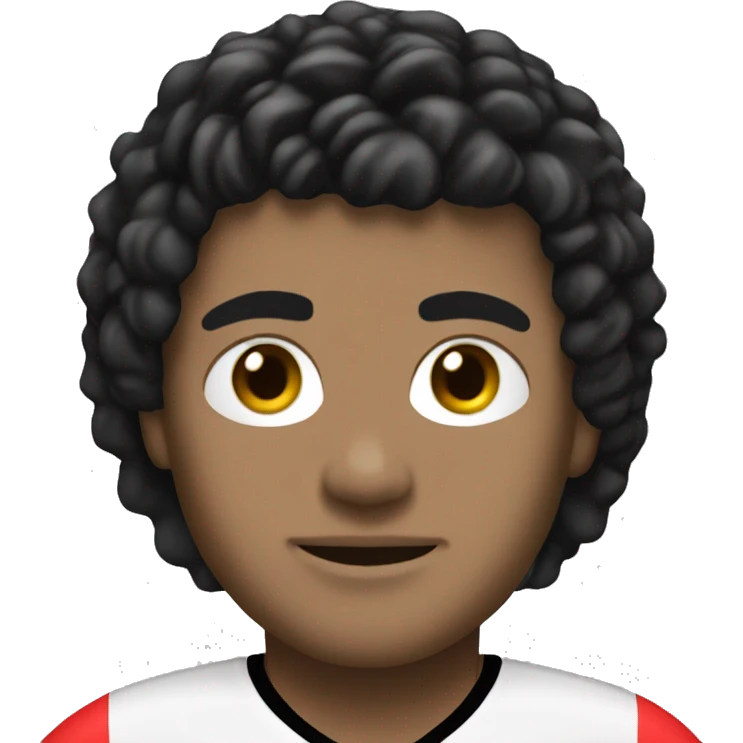 Paris footballer skin white, black hair ,number 19 emoji