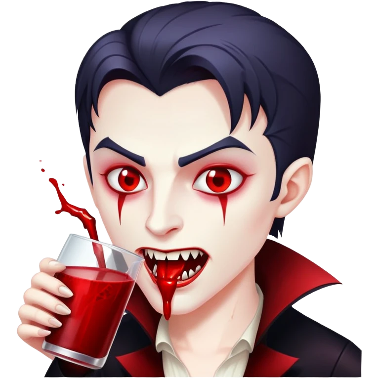 vampire drinking blood emoji