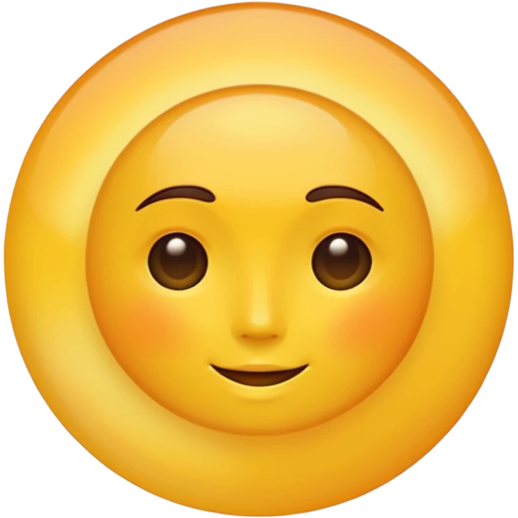 Generate a high-quality emoji of a yellow sun, bright and shining, smooth gradient colors, no facial features, simple white background, high-resolution.

 emoji