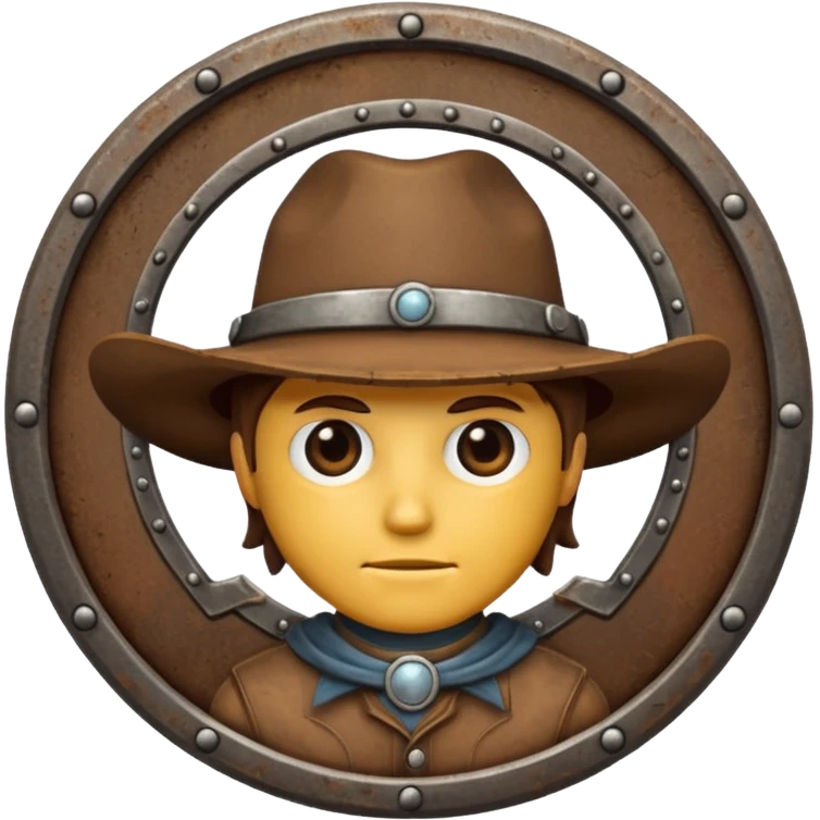  brown western badge emoji
