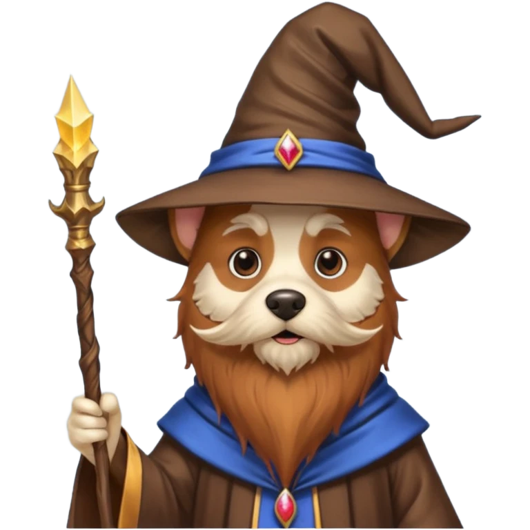 Dog wizard emoji