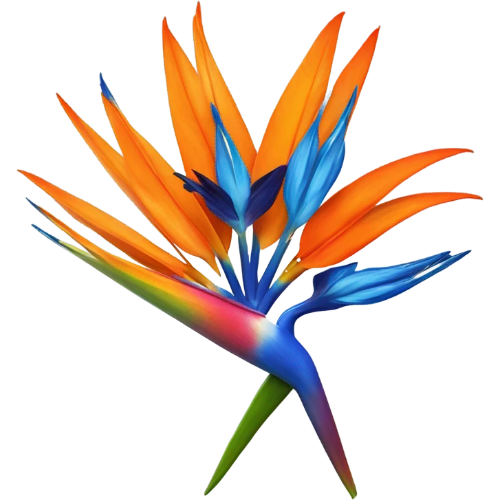 Bird of paradise flower emoji
