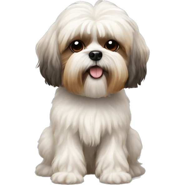 shih tzu poodle dog emoji