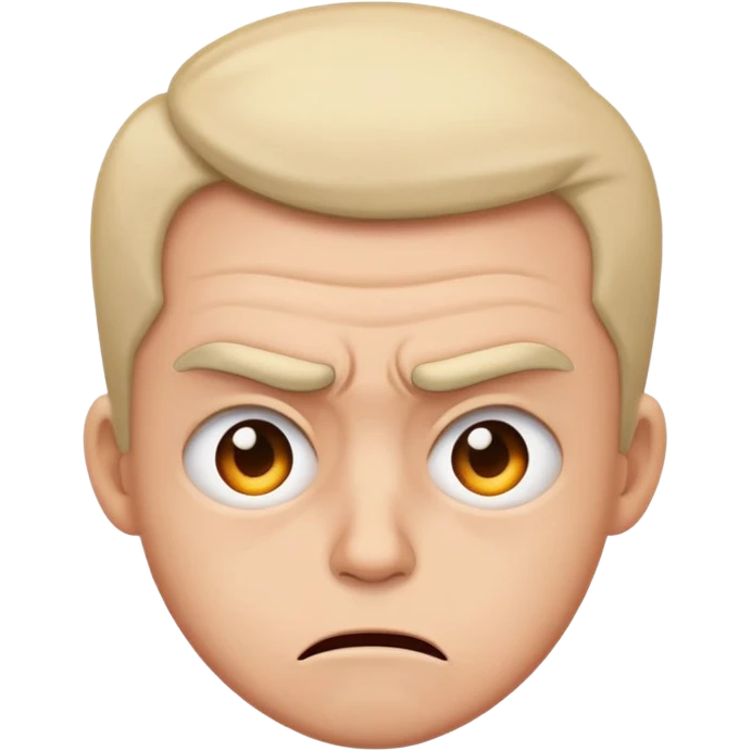 Mad and tired emoji