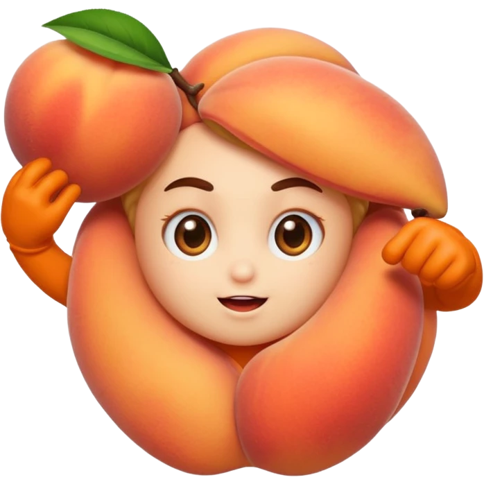 super peach, action stance emoji