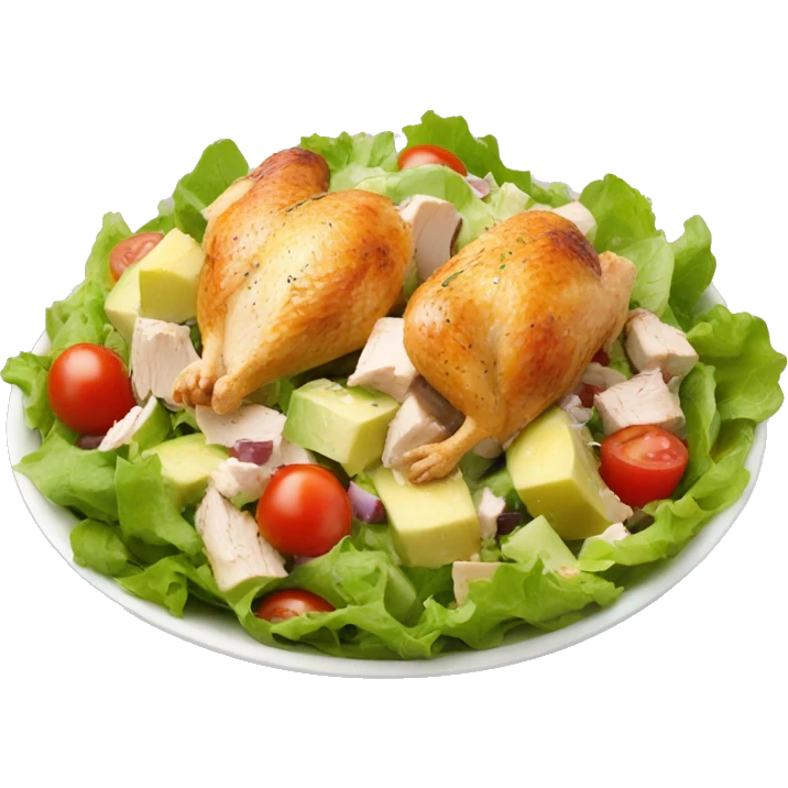 chicken salad food emoji