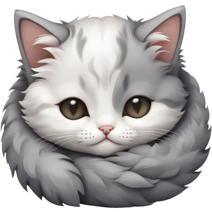Sleepy kitten emoji