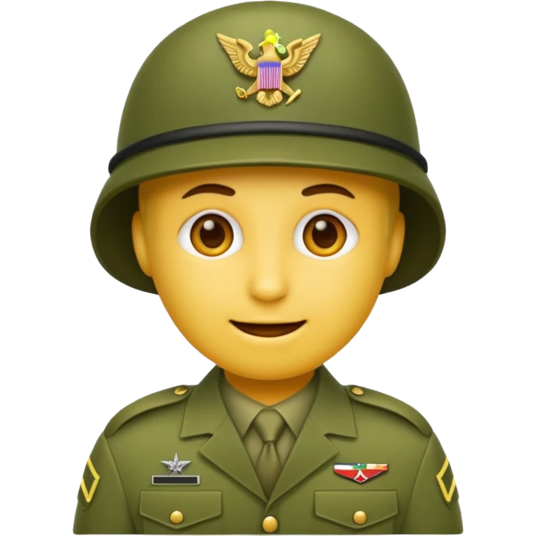 Create emoji of army  emoji